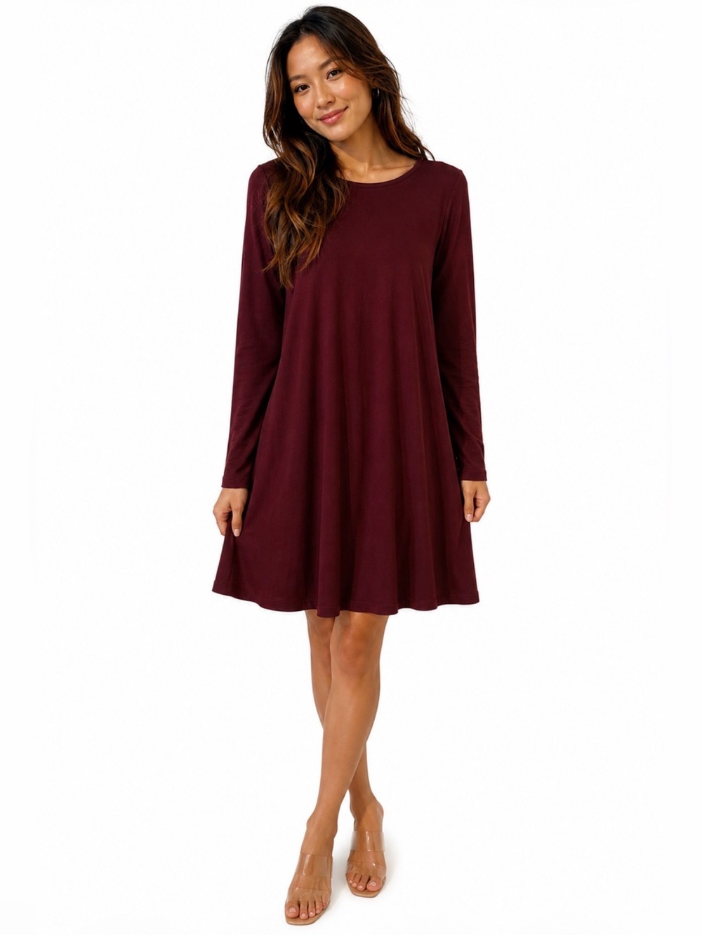 Burgundy sweater dress nwot